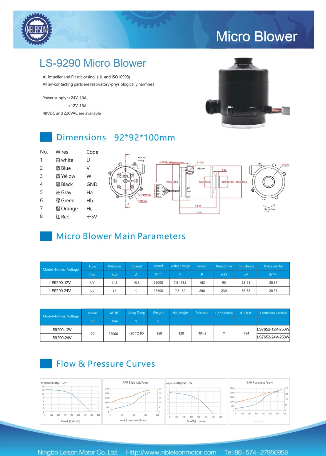 Medical Turbo Air Blower Fan 92mm Diameter 25cfm Brushless Turbo Air Blower for Inflatables